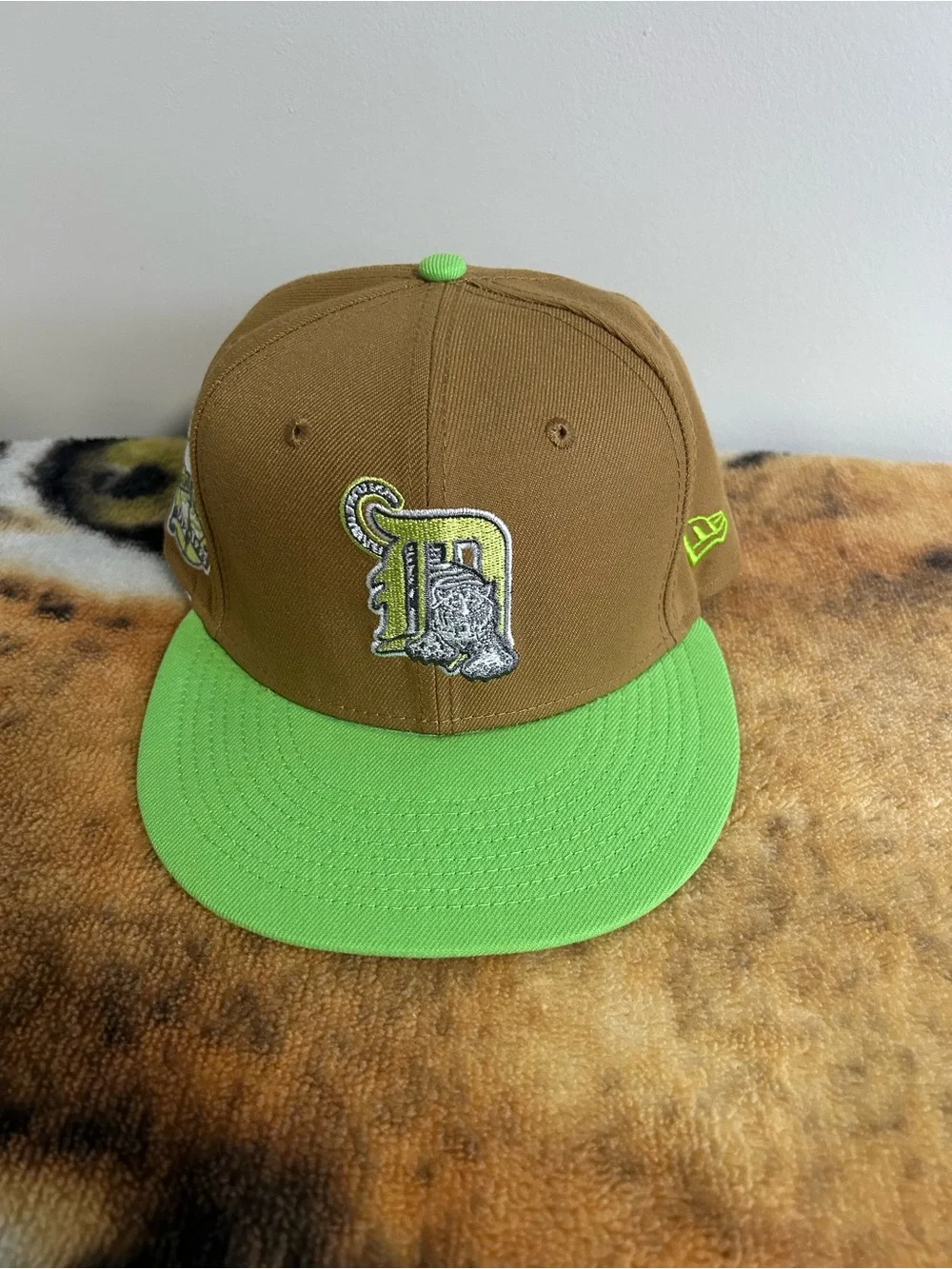 Detroit Tigers New Era Wheat/Lime Cooper 59FIFTY Fitted Hat